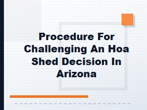 Challenging an Hoa Decision in Arizona