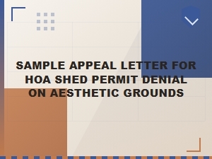 Appeal a Hoa Shed Permit Denial