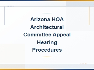 Appeal Process for Hoa Architectural Decisions