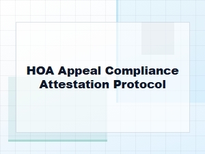 Post-Approval Hoa Compliance Attestation Checklist